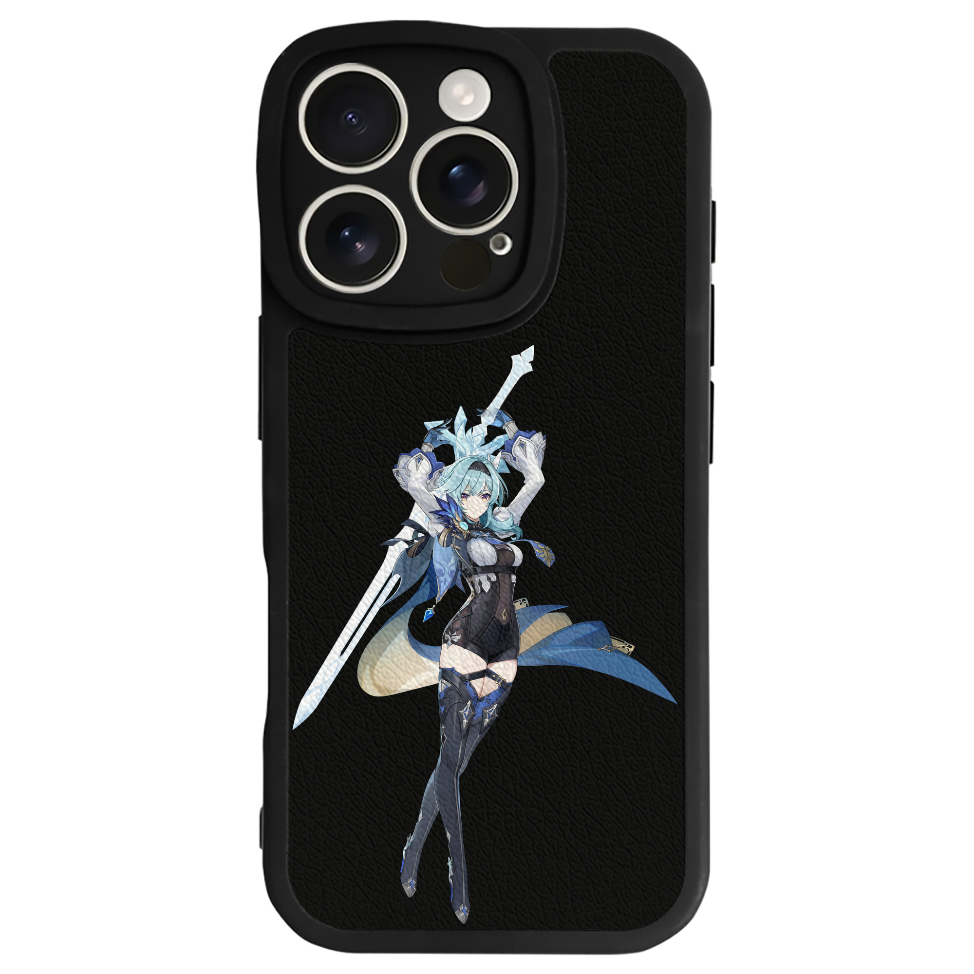 げんし神 优菈 ゆうら genshin Yūra 【iPhone 16シリーズ対応】シリコンスマホケース（レザー調） 材質：シリコン